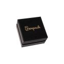 Caja de cartón negra para pendientes o conjunto de joyería, bisutería y joyas 65x65x38 Mm SA-61-N