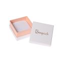 Caja de cartón blanca y rosa para pendientes o conjunto de joyería, bisutería y joyas 65x65x38 Mm SA-61-RS