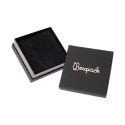 Caja de cartón blanca y negra para colgante o conjunto de joyería, bisutería y joyas 87x87x38 Mm.  SA-81-N