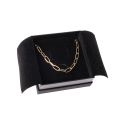 Caja de cartón blanca y negra para colgante o conjunto de joyería, bisutería y joyas 87x87x38 Mm.  SA-81-N