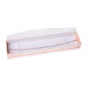 Caja de cartón blanca y rosa para pulsera de joyería, bisutería y joyas 234X55X39 Mm SA-51-RS