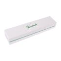 Caja de cartón blanca y aguamarina para pulsera de joyería, bisutería y joyas 234X55X39 Mm SA-51-AQ