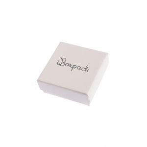 Caja de cartón para juego de pendientes de joyería y bisutería 65x65x29 mm color marfil iv-61