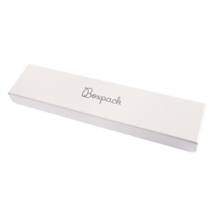 Caja de cartón para pulsera de joyería y bisutería 233x53x27 mm color marfil iv-51