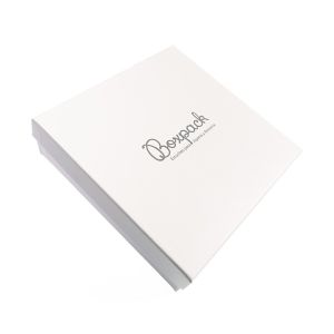 Caja de cartón para conjunto de colgante de joyería y bisutería  167x167x33 Mm color marfil ip-18