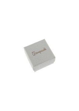 Caja de cartón para anillo o pendientes de joyería y bisutería color gris ST-42
