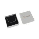 Caja de cartón para colgante o conjunto de joyería y bisutería 86x86x33 mm color gris ST-81
