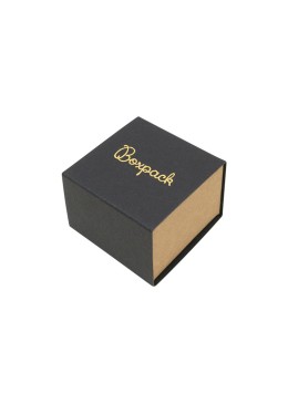 Caja de cartón para anillo o pendientes color negro 48x48x33 mm SL-42-N-K