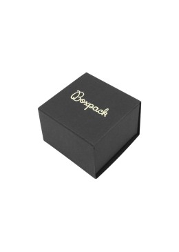 Caja de cartón para anillo o pendientes color negro 48x48x33 mm SL-42-N-N