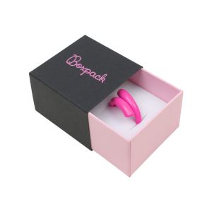 Caja de cartón para anillo o pendientes color negro 48x48x33 mm SL-42-N-RS