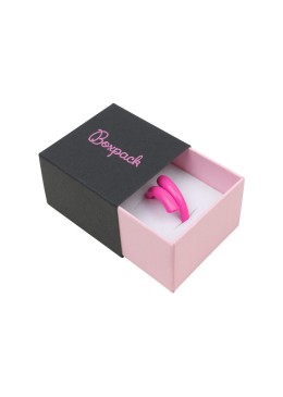 Caja de cartón para anillo o pendientes color negro 48x48x33 mm SL-42-N-RS