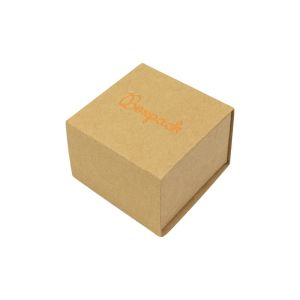 Caja de cartón para anillo o pendientes color kraft 48x48x33 mm SL-42-K-K
