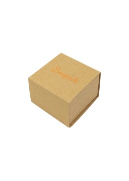 Caja de cartón para anillo o pendientes color kraft 48x48x33 mm SL-42-K-K