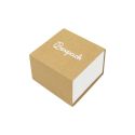 Caja de cartón para anillo o pendientes color kraft 48x48x33 mm SL-42-K-K