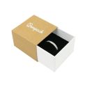 Caja de cartón para anillo o pendientes color kraft 48x48x33 mm SL-42-K-B