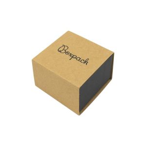 Écrin en carton pour bague ou boucles d’oreilles, kraft 48 x 48 x 33 mm SL-42-K-N