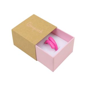 Cardboard ring or earring box, kraft 48 x 48 x 33 mm SL-42-K-RS