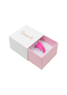 Caja de cartón para anillo o pendientes color blanco 48x48x23 mm SL-42-B-RS