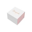 Caja de cartón para anillo o pendientes color blanco 48x48x23 mm SL-42-B-RS
