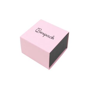 Caja de cartón para anillo o pendientes color rosa 48x48x23 mm SL-42-RS-N