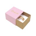 Caja de cartón para anillo o pendientes color rosa 48x48x23 mm SL-42-RS-K