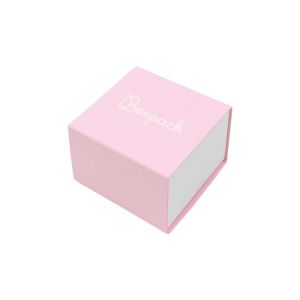 Caixa em cartão para anel ou brincos, rosa 48 x 48 x 23 mm SL-42-RS-B