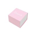 Caja de cartón para anillo o pendientes color rosa 48x48x23 mm SL-42-RS-B