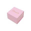 Caja de cartón para anillo o pendientes color rosa 48x48x23 mm SL-42-RS-RS