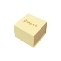 Caja de cartón para anillo o pendientes color amarillo 48x48x23 mm SL-42-AM-K