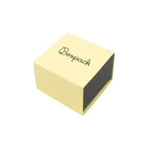 Caja de cartón para anillo o pendientes color amarillo 48x48x23 mm SL-42-AM-N