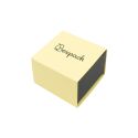 Caja de cartón para anillo o pendientes color amarillo 48x48x23 mm SL-42-AM-N