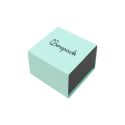 Caja de cartón para anillo o pendientes color aguamarina 48x48x33 mm SL-42-AQ-N