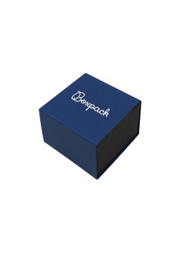 Caja de cartón para anillo o pendientes color azul 48x48x33 mm SL-42-A-N