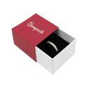 Caja de cartón para anillo o pendientes color rojo 48x48x33 mm SL-42-R-B