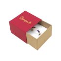 Caja de cartón para anillo o pendientes color rojo 48x48x33 mm SL-42-R-K