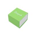Grüne Schachtel aus Karton für Ringe oder Ohrringe 48 x 48 x 33 mm SL-42-VE-B