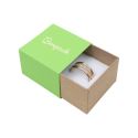 Caja de cartón para anillo o pendientes color verde 48x48x33 mm SL-42-VE-K