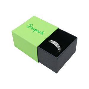Caixa em cartão para anel ou brincos, verde 48 x 48 x 33 mm SL-42-VE-N