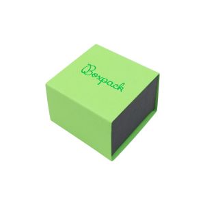 Caja de cartón para anillo o pendientes color verde 48x48x33 mm SL-42-VE-N