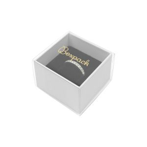Caixa em cartão para anel ou brincos, transparente 48 x 48 x 33 mm SL-42-TR-B