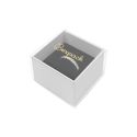 Caja de cartón para anillo o pendientes color transparente 48x48x33 mm SL-42-TR-B