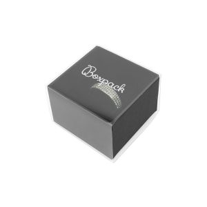 Caja de cartón para anillo o pendientes color transparente 48x48x33 mm SL-42-TR-N