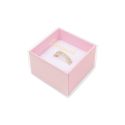 Caja de cartón para anillo o pendientes color transparente 48x48x33 mm SL-42-TR-RS