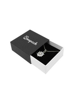 Caja de cartón para pendientes o conjunto color negro 62x62x28 mm SL-61-N-B