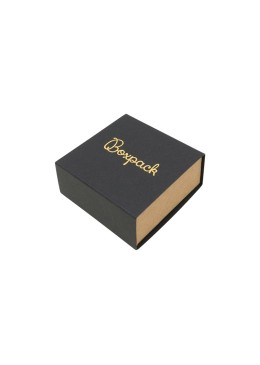 Caja de cartón para pendientes o conjunto color negro 62x62x28 mm SL-61-N-K