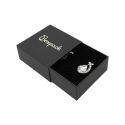 Kartonnen sieradendoosje voor oorbellen of sieradenset, zwart 62 x 62 x 28 mm SL-61-N-N
