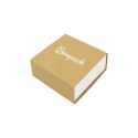 Caja de cartón para pendientes o conjunto color kraft 62x62x28 mm SL-61-K-B