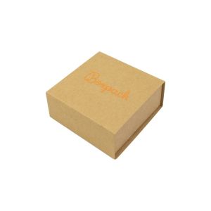 Caja de cartón para pendientes o conjunto color kraft 62x62x28 mm SL-61-K-K