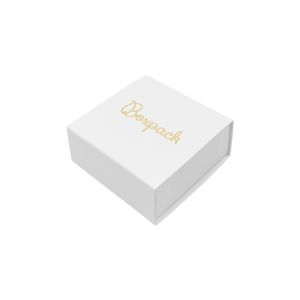 Caja de cartón para pendientes o conjunto color blanco 62x62x28 mm SL-61-B-B