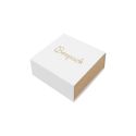 Caja de cartón para pendientes o conjunto color blanco 62x62x28 mm SL-61-B-K